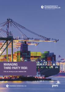 Managing Third Party Risk | Transparency International UK